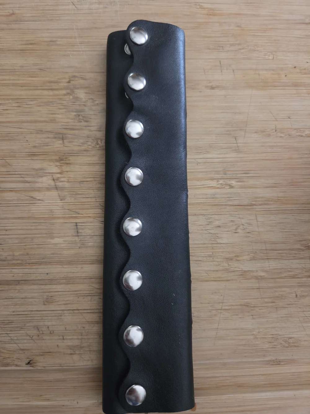 Black Leather Womens Hair Wrap
